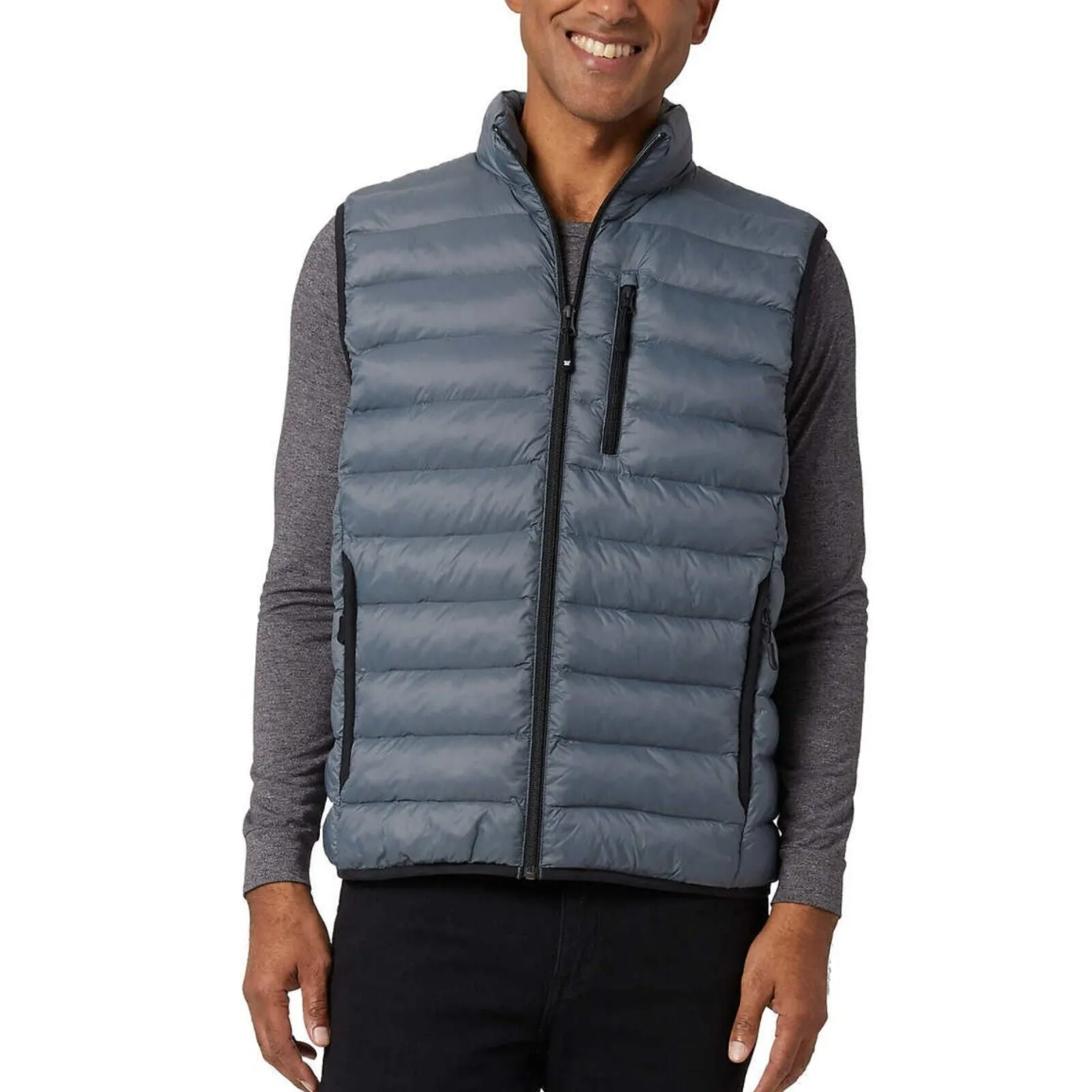 32 Degrees Quilted Stand-up Collar Lightweight Warmth Full Zip Vest