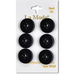 3/4" Black Buttons | LaMode