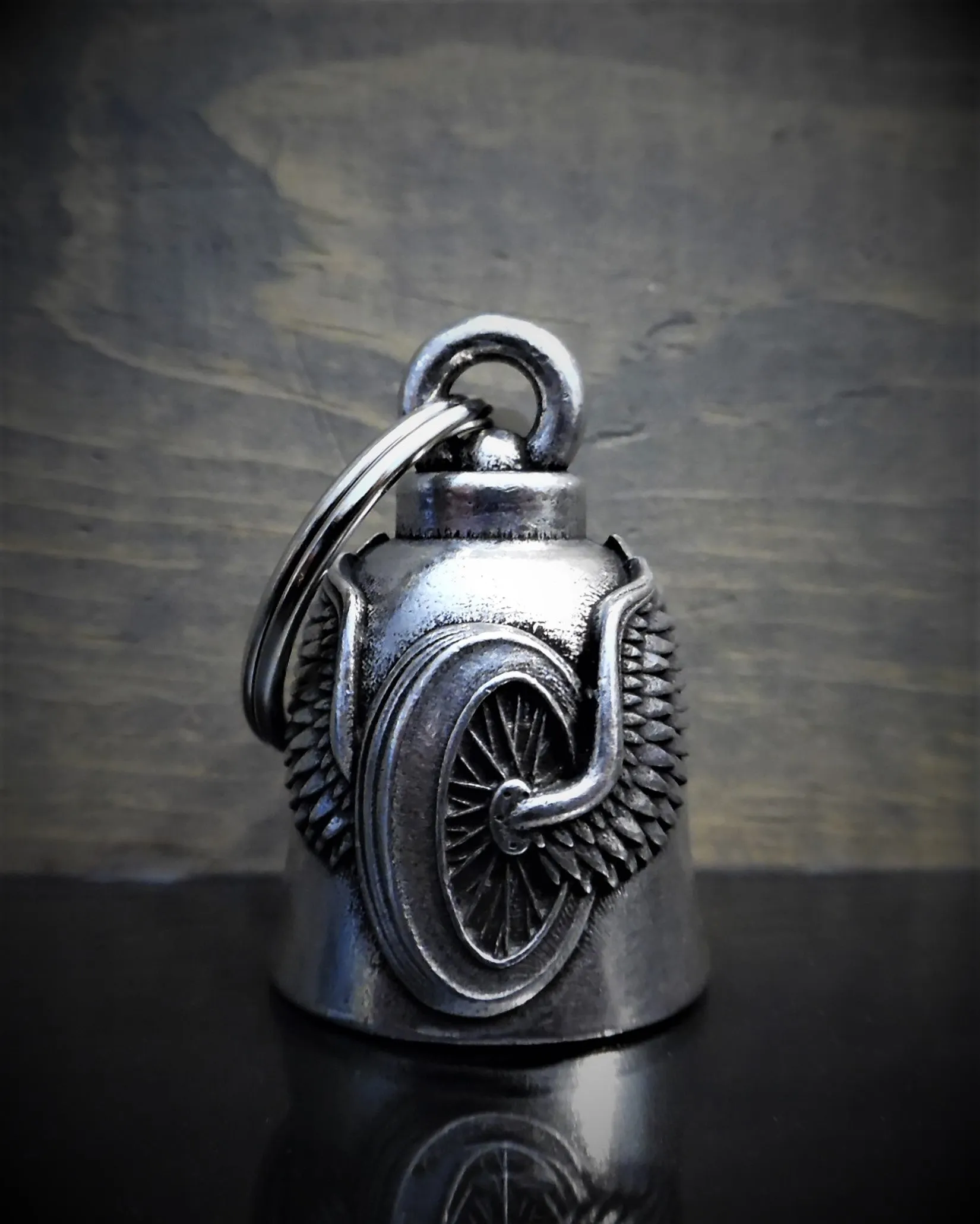 3D Winged Wheel Guardian Angel Bell