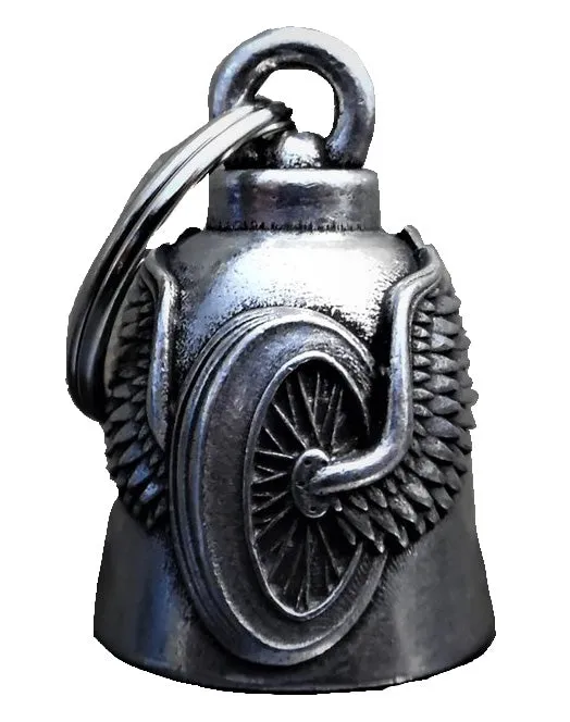 3D Winged Wheel Guardian Angel Bell