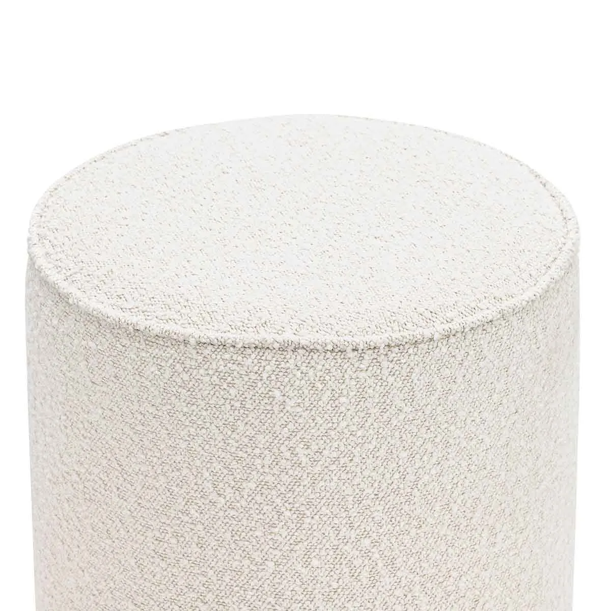 Ayla Boucle Round Ottoman