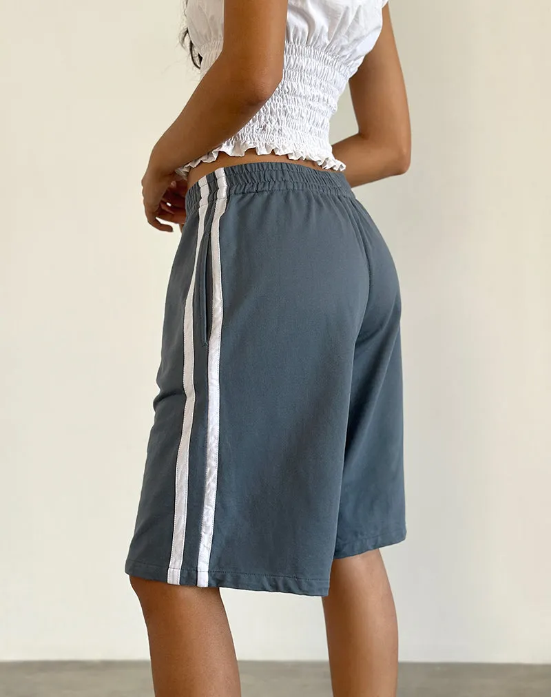 Bena Short in Blue Mirage with White Stripe