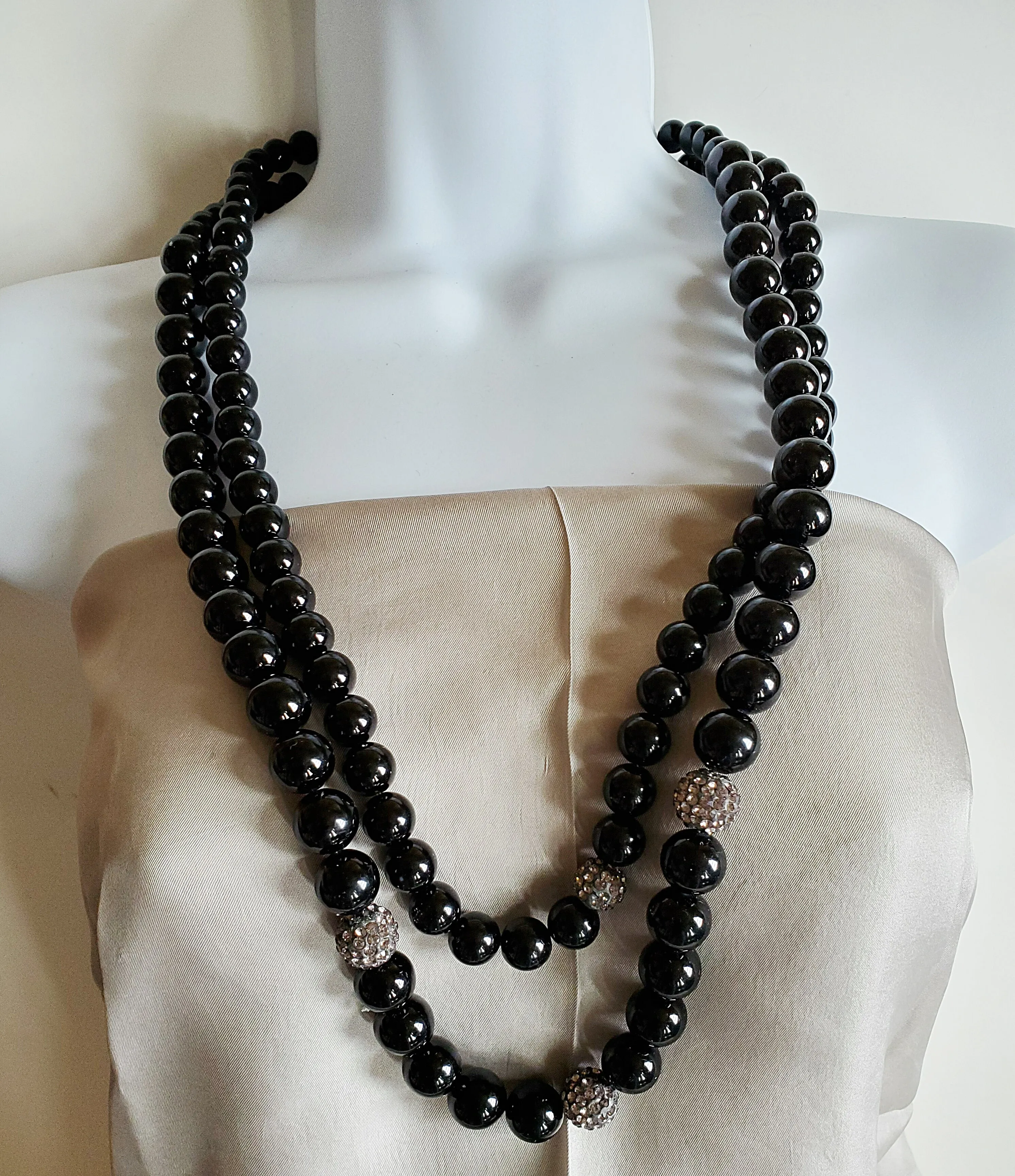 Black Cocktail Necklace- Jane Gordon