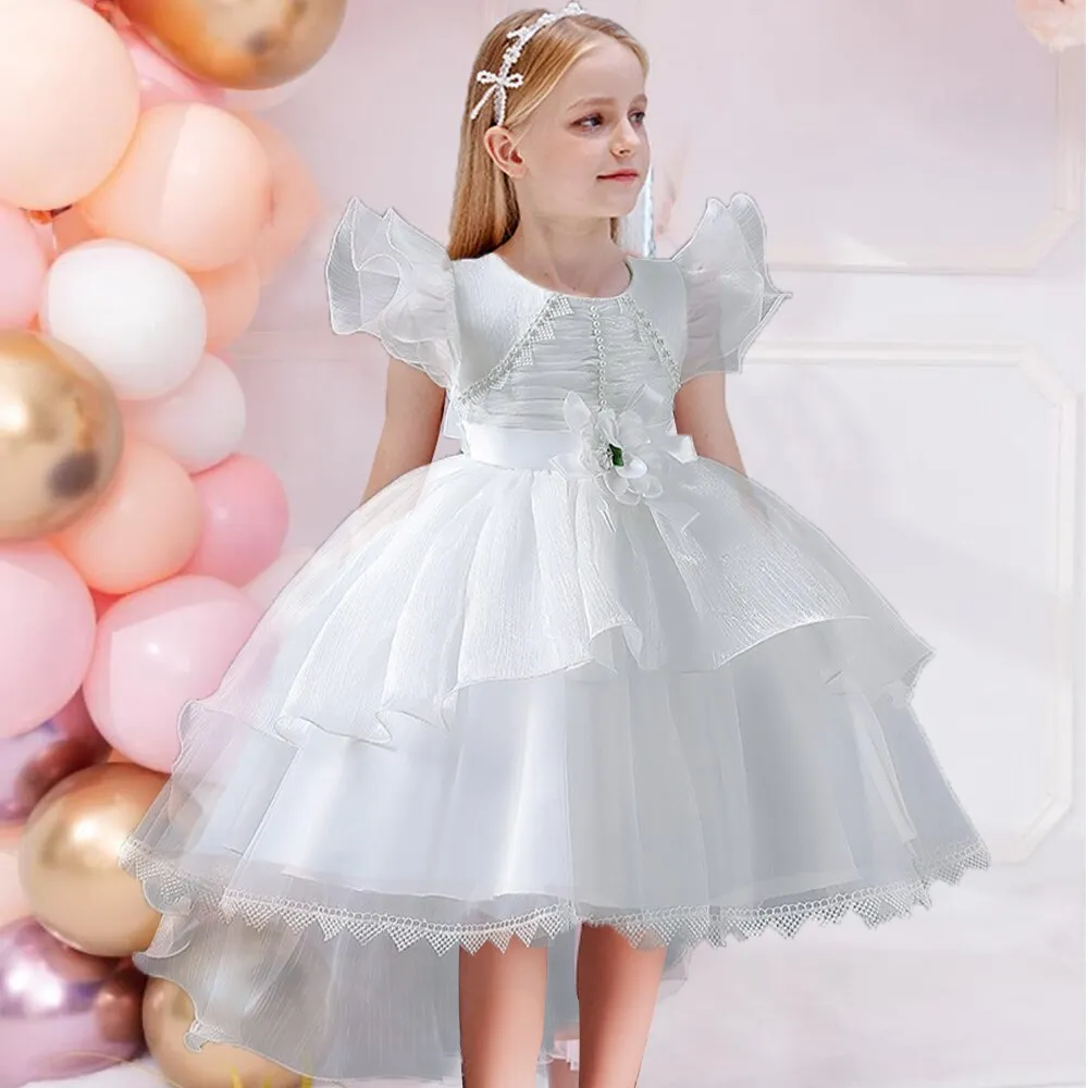 Bow Lace Sequins Princess Dress