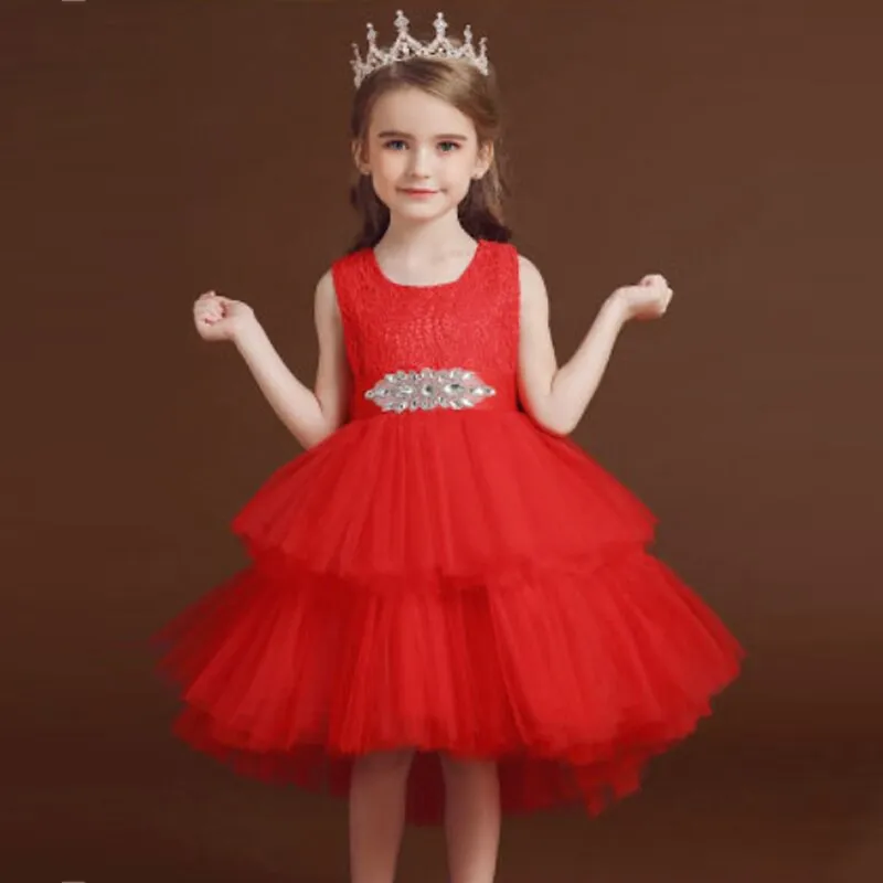 Bow Lace Sequins Princess Dress