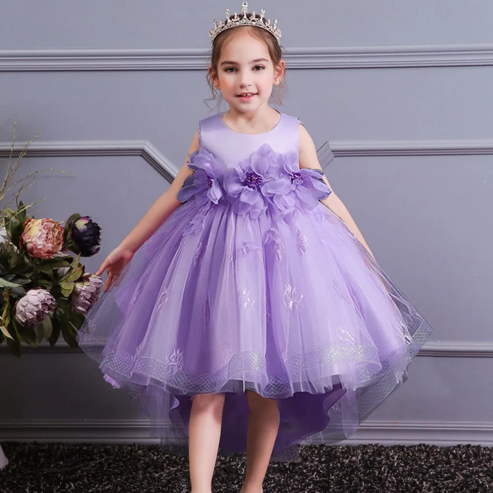 Bow Lace Sequins Princess Dress