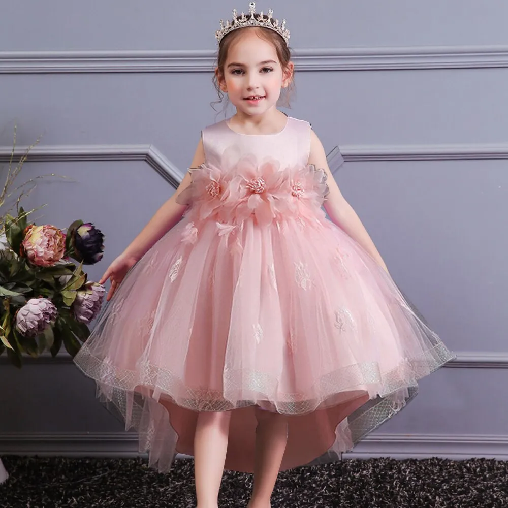 Bow Lace Sequins Princess Dress