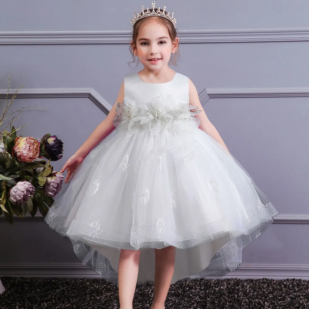 Bow Lace Sequins Princess Dress