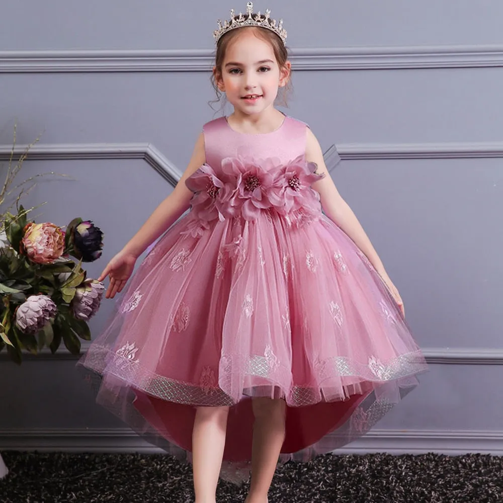 Bow Lace Sequins Princess Dress