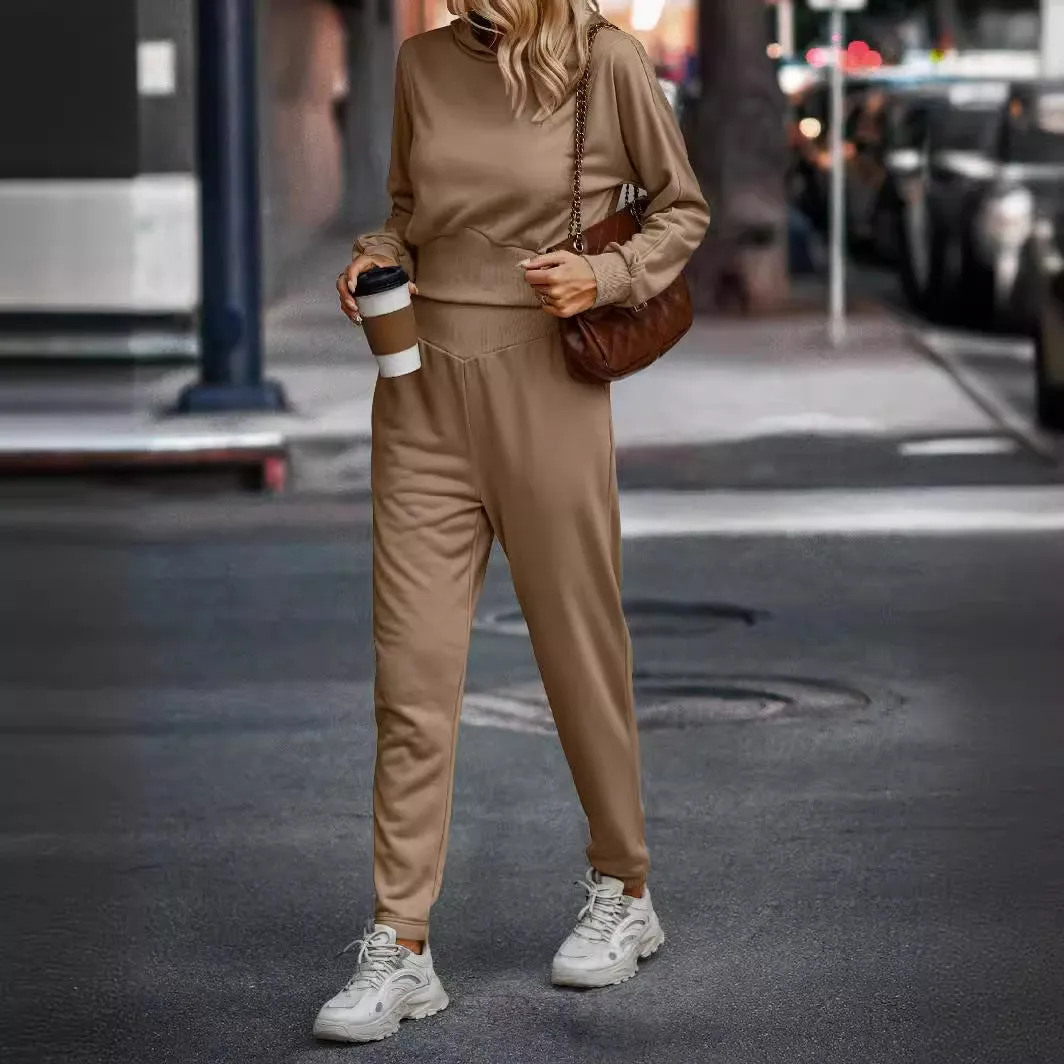 Casual Soft Comfortable Relaxed Cozy Simple Classic Long-Sleeve Suit