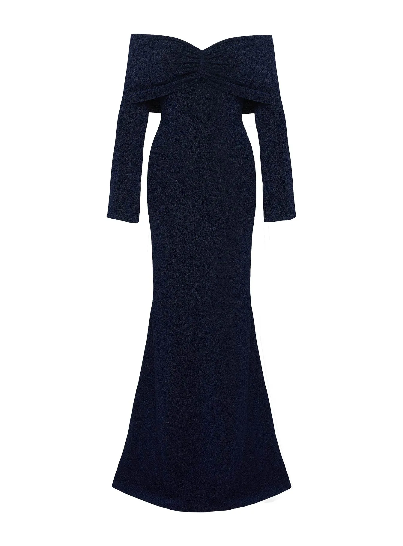 Cecilia Off The Shoulder Maxi Dress Navy