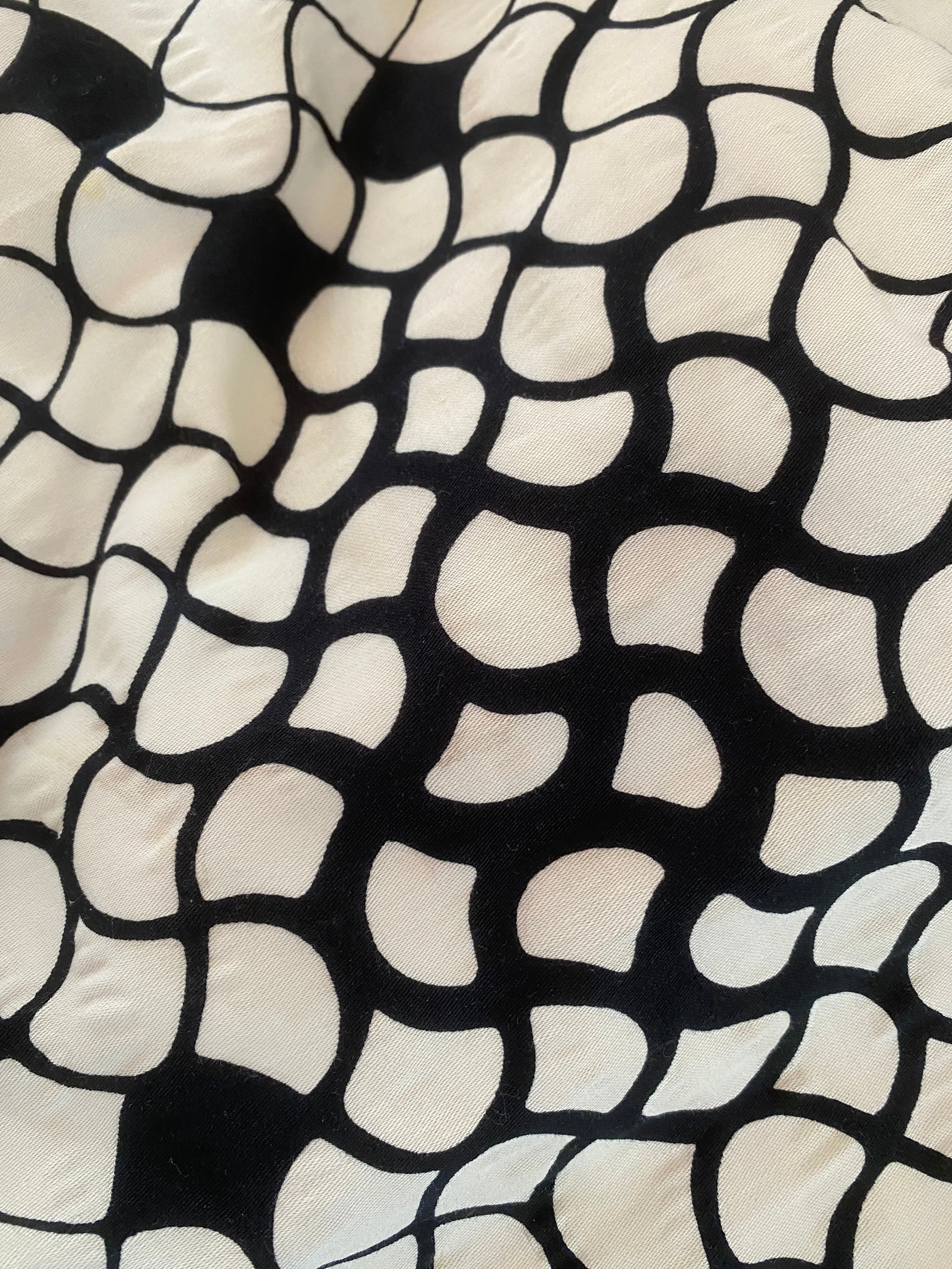 Chic 1960's Black & White Cotton Mod Dress Set By Abe Schrader / ML