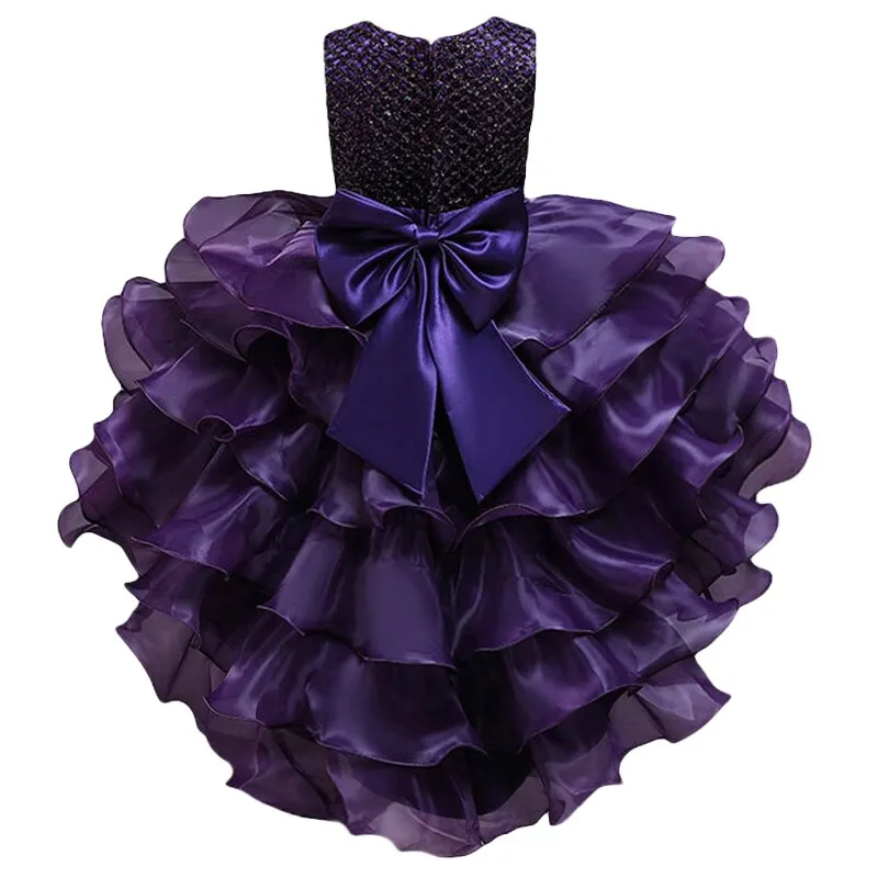 Christmas Baby Girls Dress Princess Elegant Toddler Kids Wedding Ball Gown Infant Party Dresses Children Clothes for 3-12 years