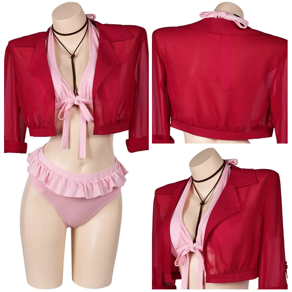 Cosplay Costume Outfits Halloween Carnival Suit Aerith Gainsborough swimsuit Aerith Final Fantasy VII Final Fantasy