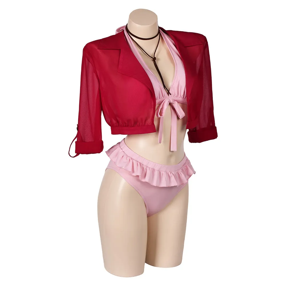 Cosplay Costume Outfits Halloween Carnival Suit Aerith Gainsborough swimsuit Aerith Final Fantasy VII Final Fantasy