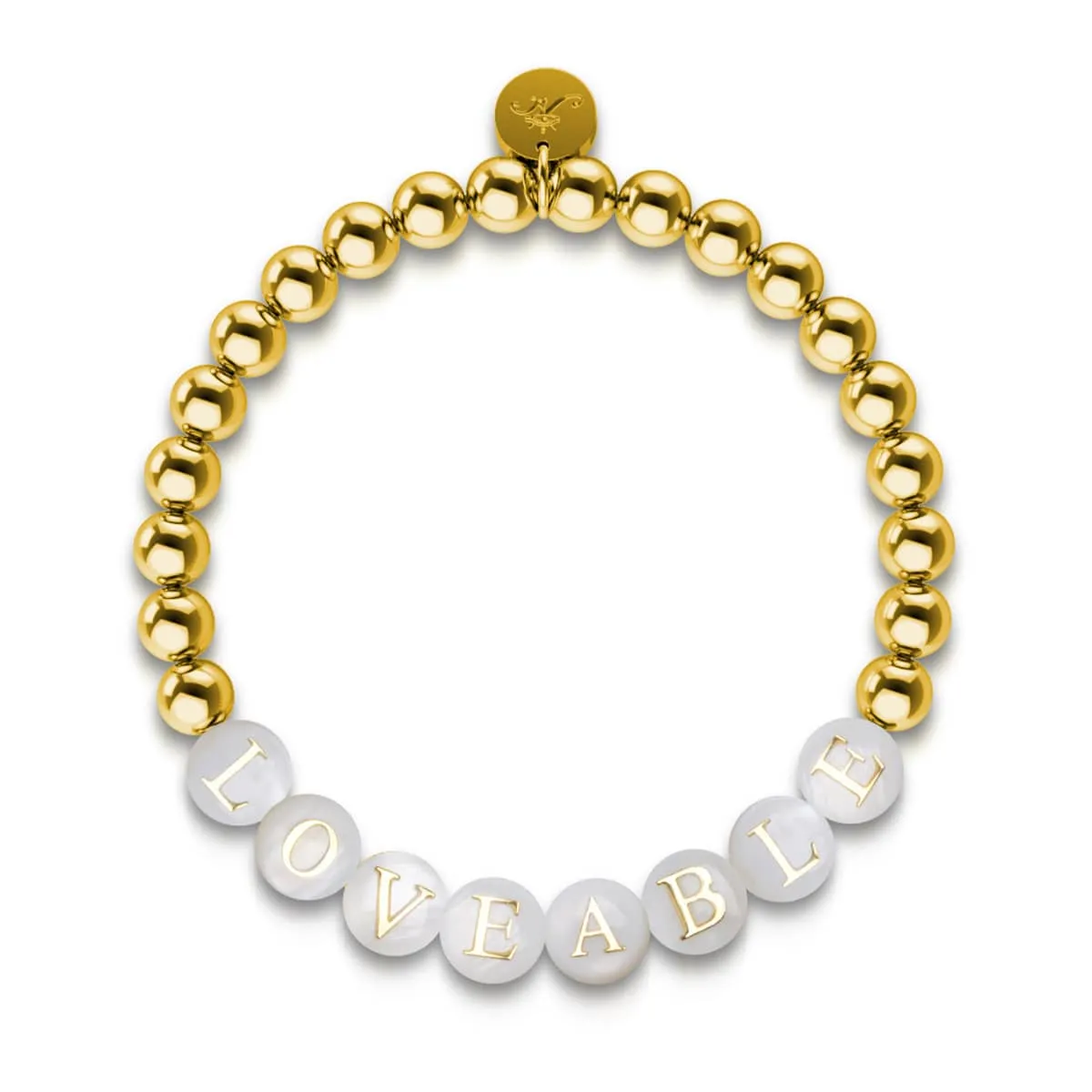 Custom Letter Bracelet | Gold