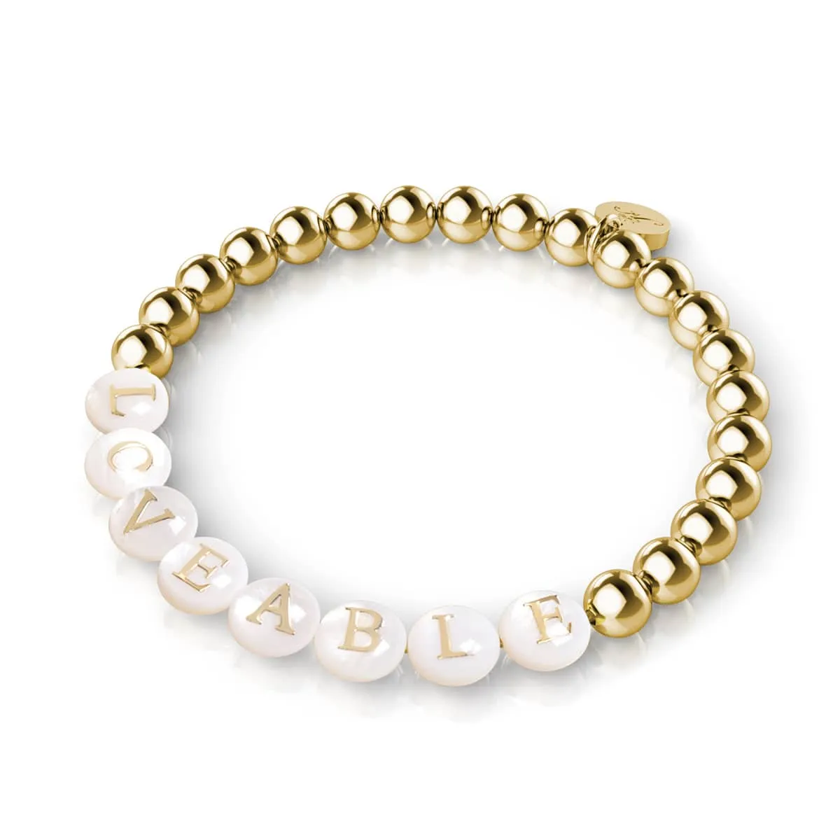 Custom Letter Bracelet | Gold