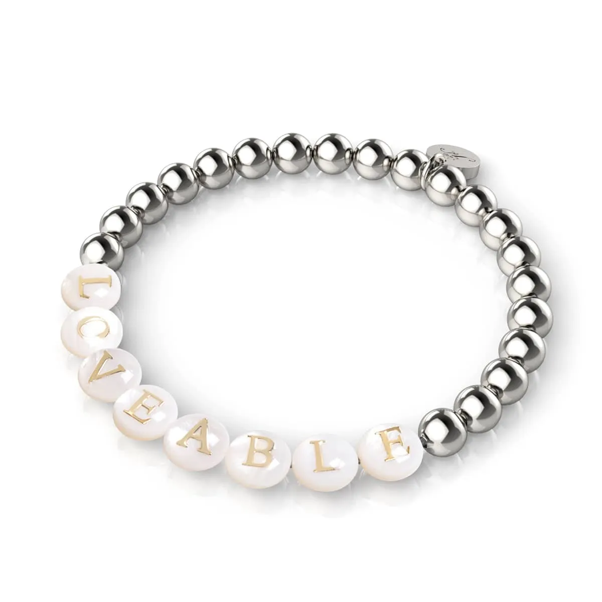 Custom Letter Bracelet | Silver