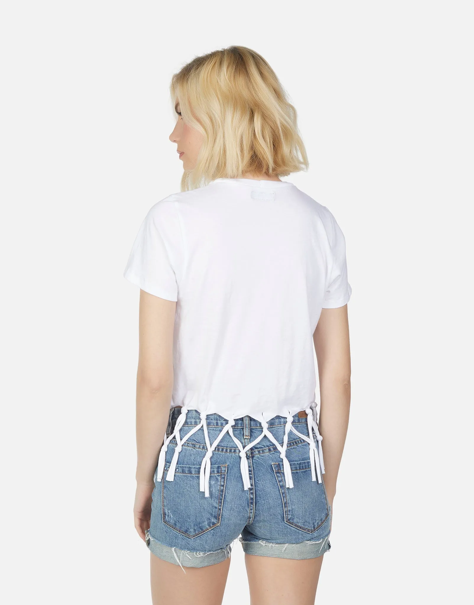 Darrow Tee w/ Bottom Tie Fringe