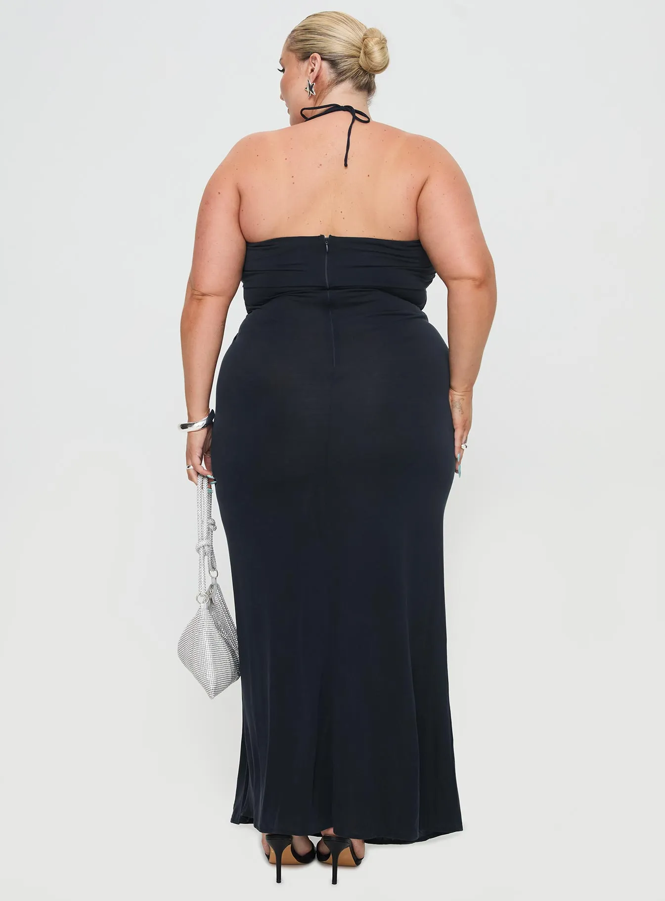 Destinations Maxi Dress Navy Curve