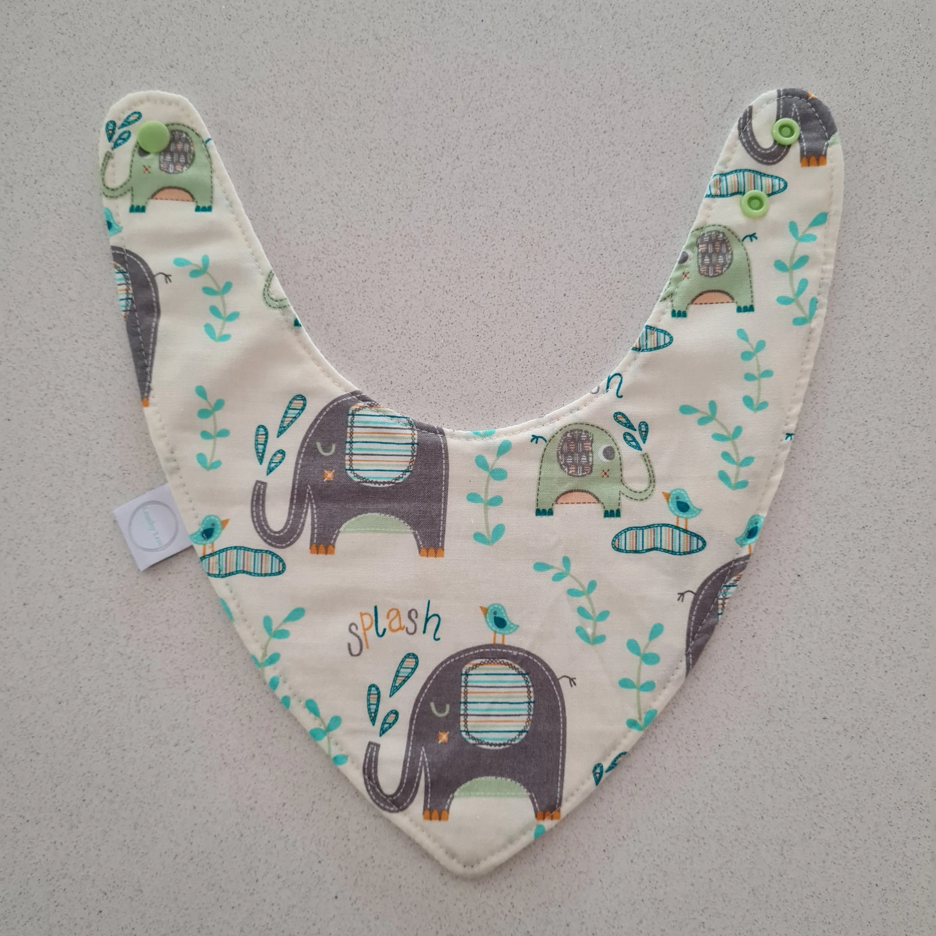 Elephant Splash Bib