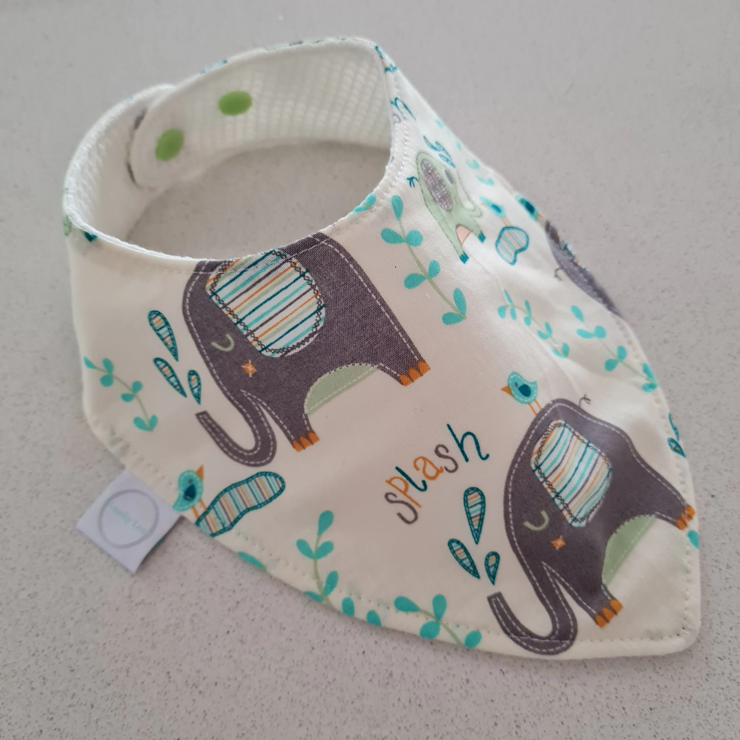 Elephant Splash Bib