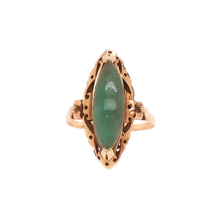 Estate Jade Marquise Ring