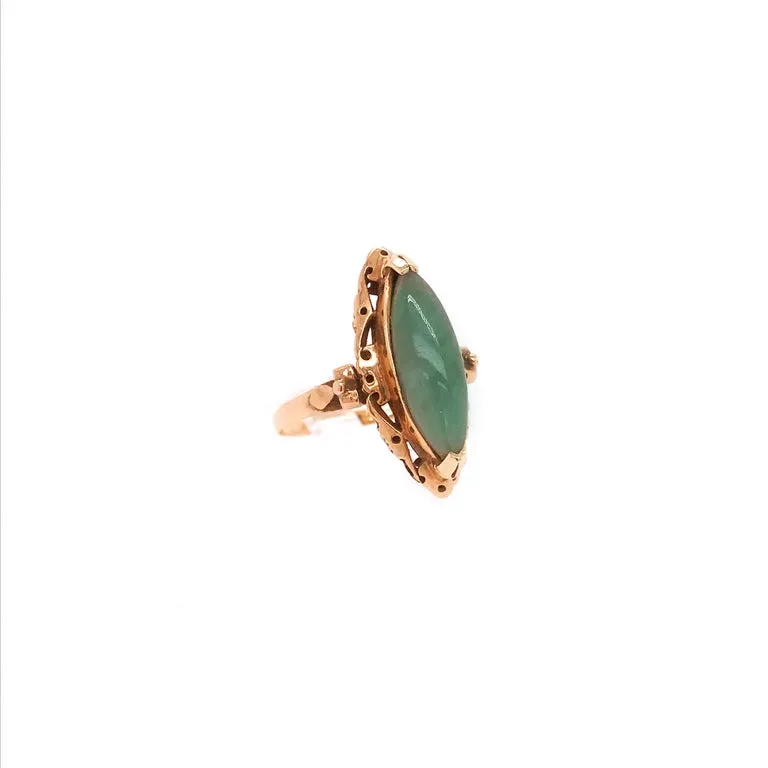 Estate Jade Marquise Ring