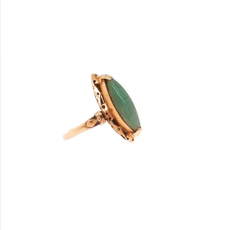 Estate Jade Marquise Ring