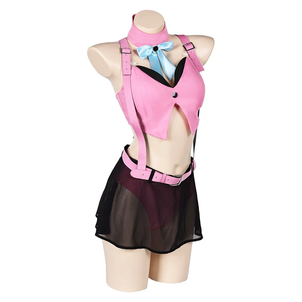 FF7EC Final Fantasy Cosplay Costume Outfits Halloween Carnival Suit bunny girl Aerith Gainsborough sexy swimsuit Aerith swimsuit Final Fantasy VII Ever Crisis