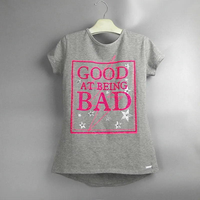 Girls Sequins Discoloration T-Shirt