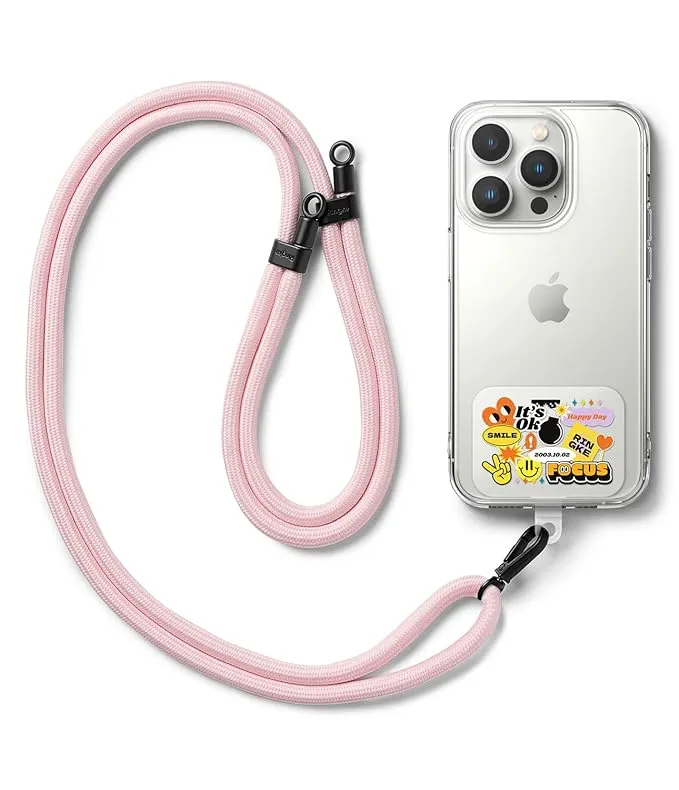 Holder Link Strap with Graphic Design TPU Tag | Focus - Pink