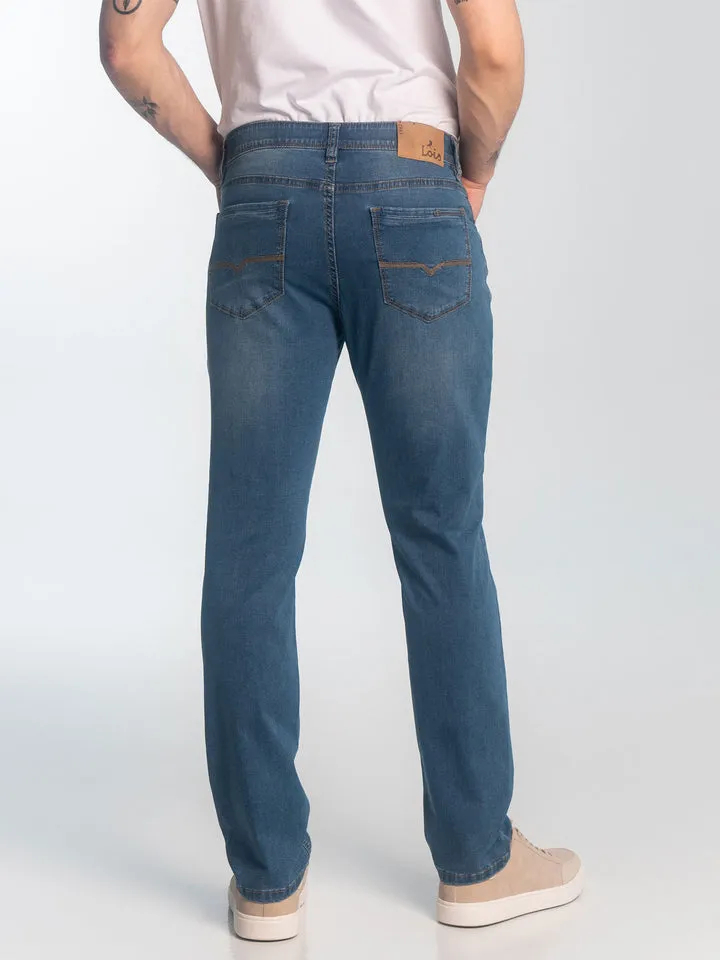 LOIS BRAD SLIM - 5 POCKET JEAN / SLIM LEG STONEWASH