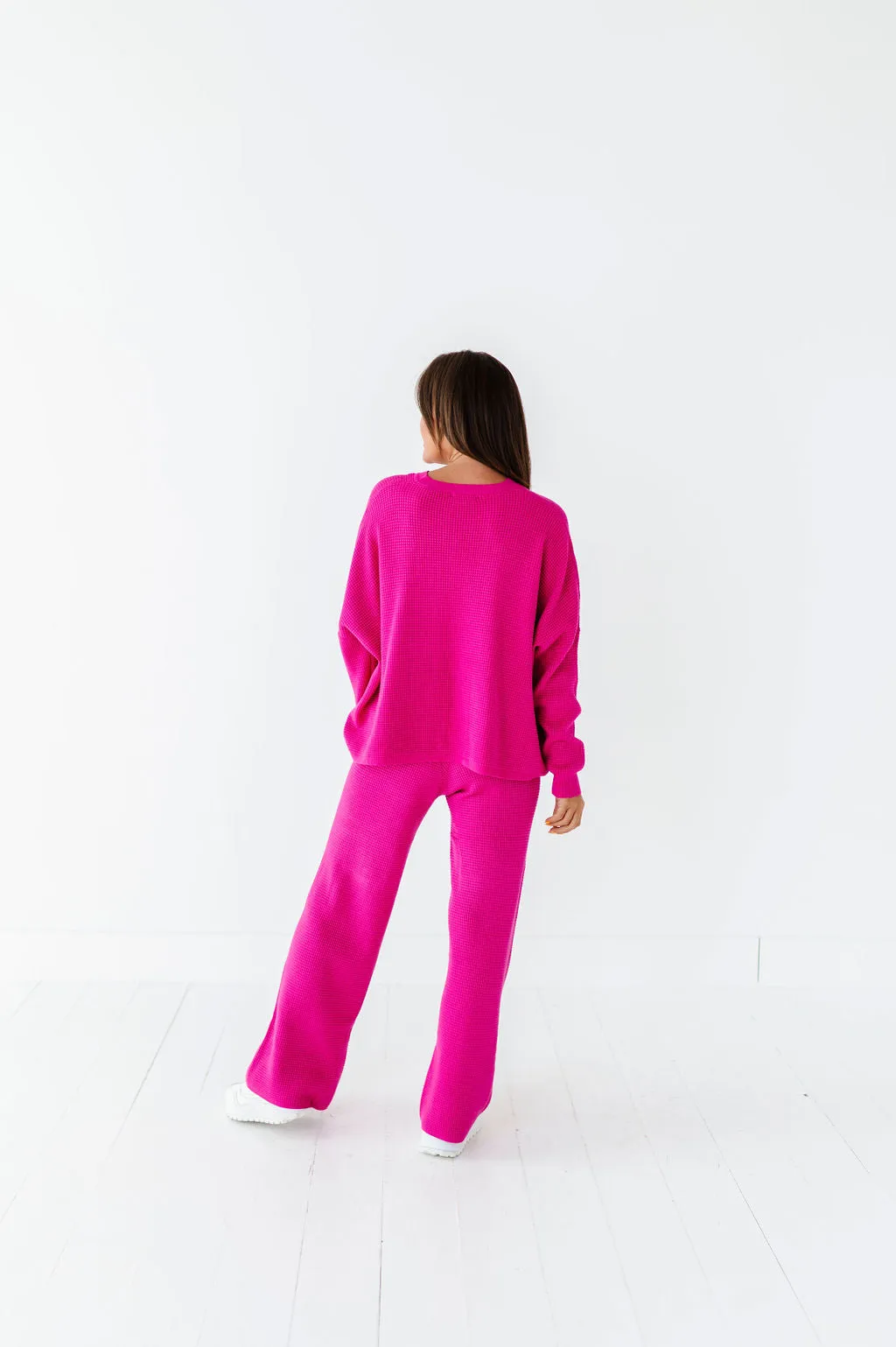 Mattie Lounge Set in Magenta