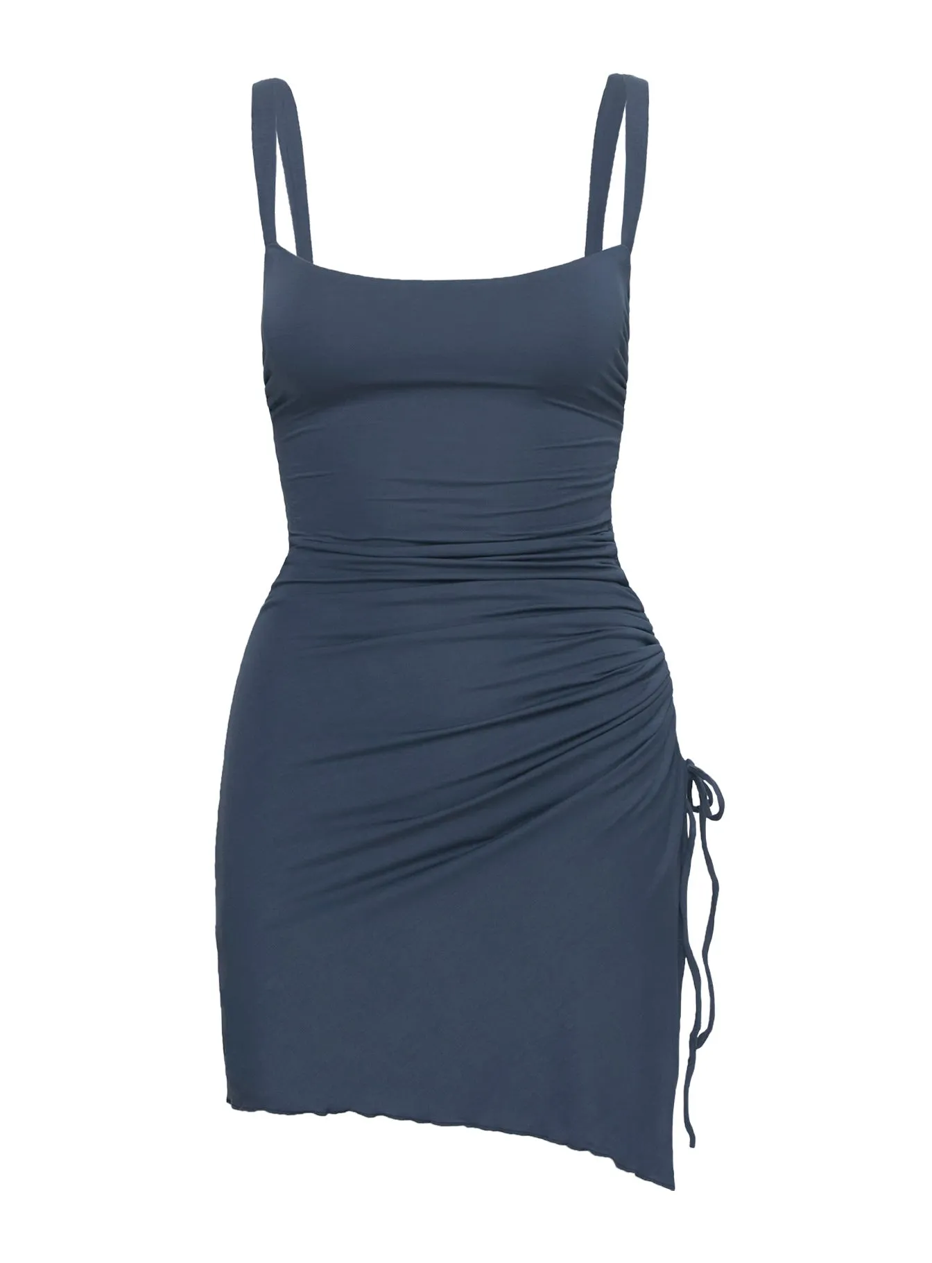 Melda Square Neck Mini Dress Navy