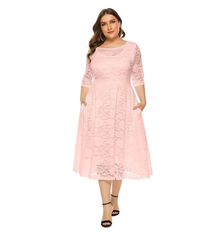 Mother Of The Groom/Bride Plus Size Wedding Formal Dress With Pockets