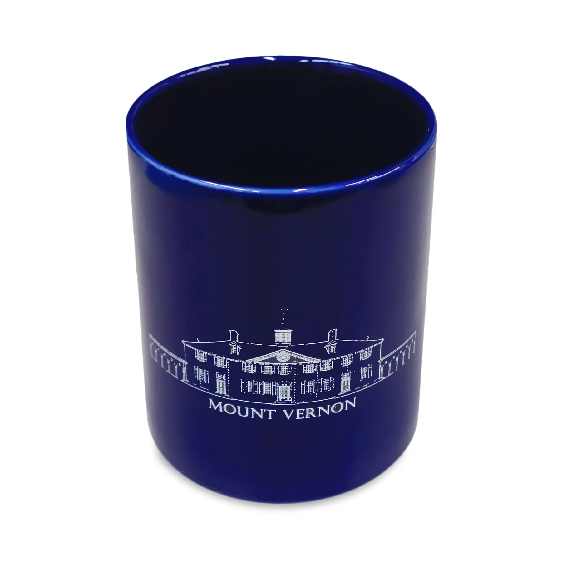 Mount Vernon Cobalt Blueprint Mug