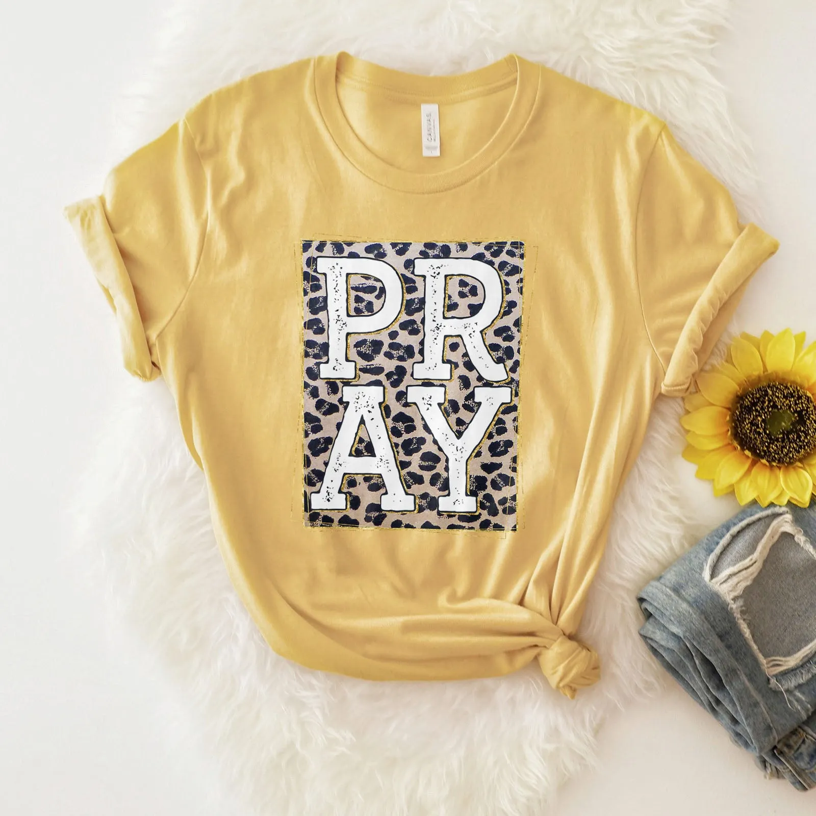 Pray Leopard Tee