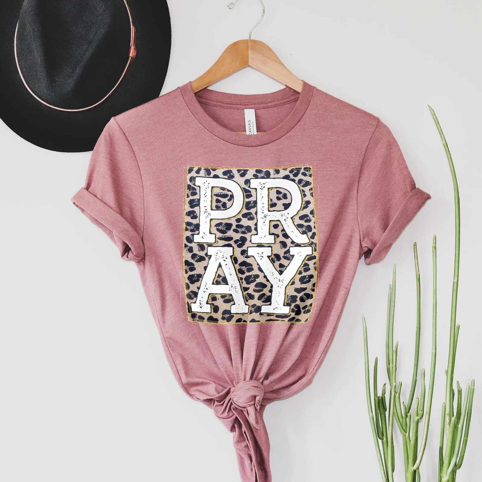 Pray Leopard Tee