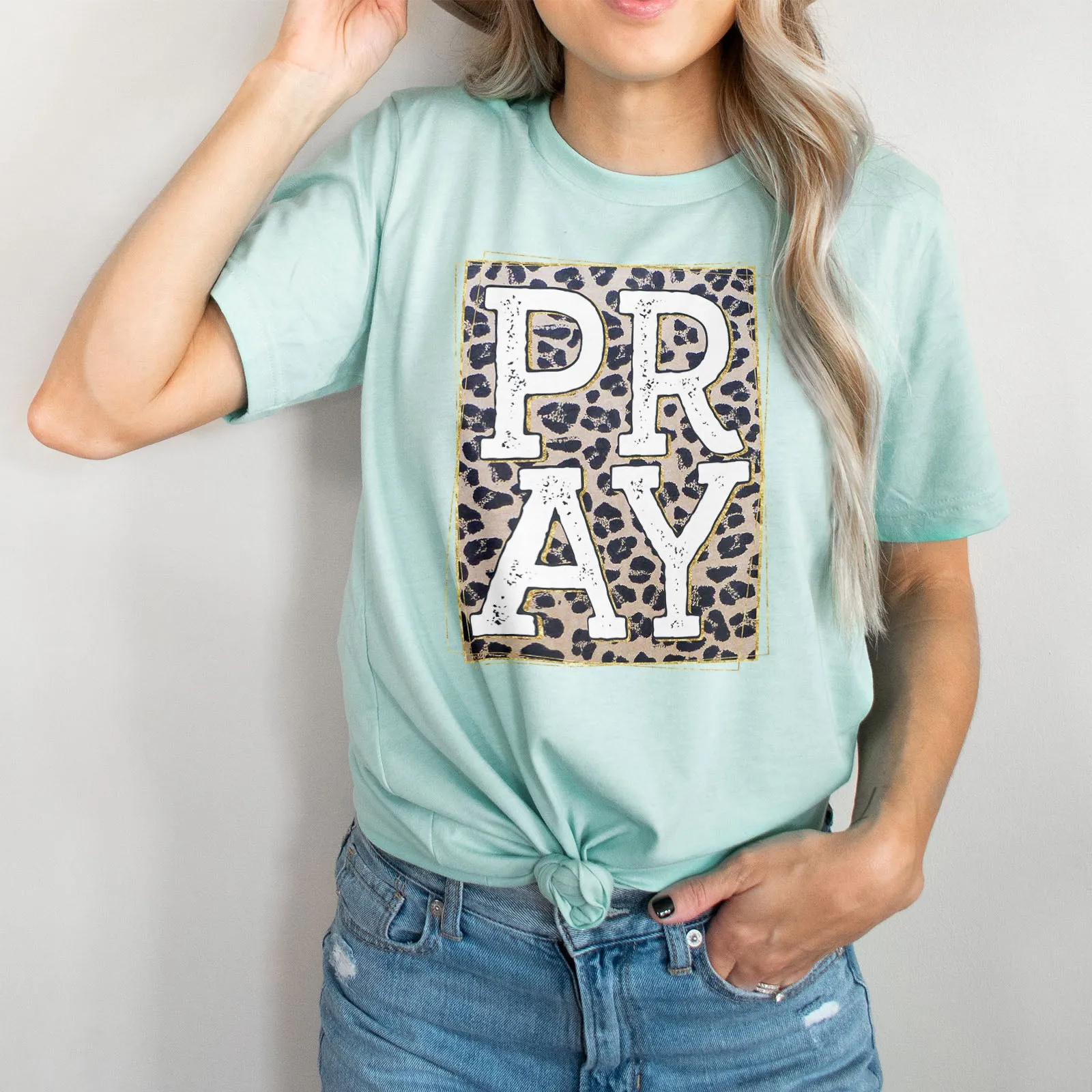 Pray Leopard Tee