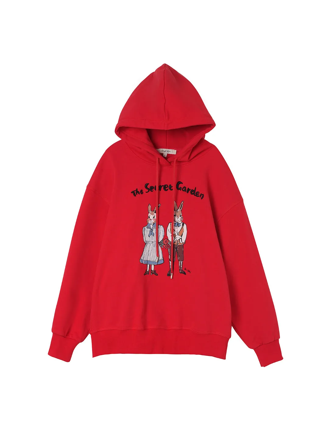 Rabbit Embroidered Hoodie