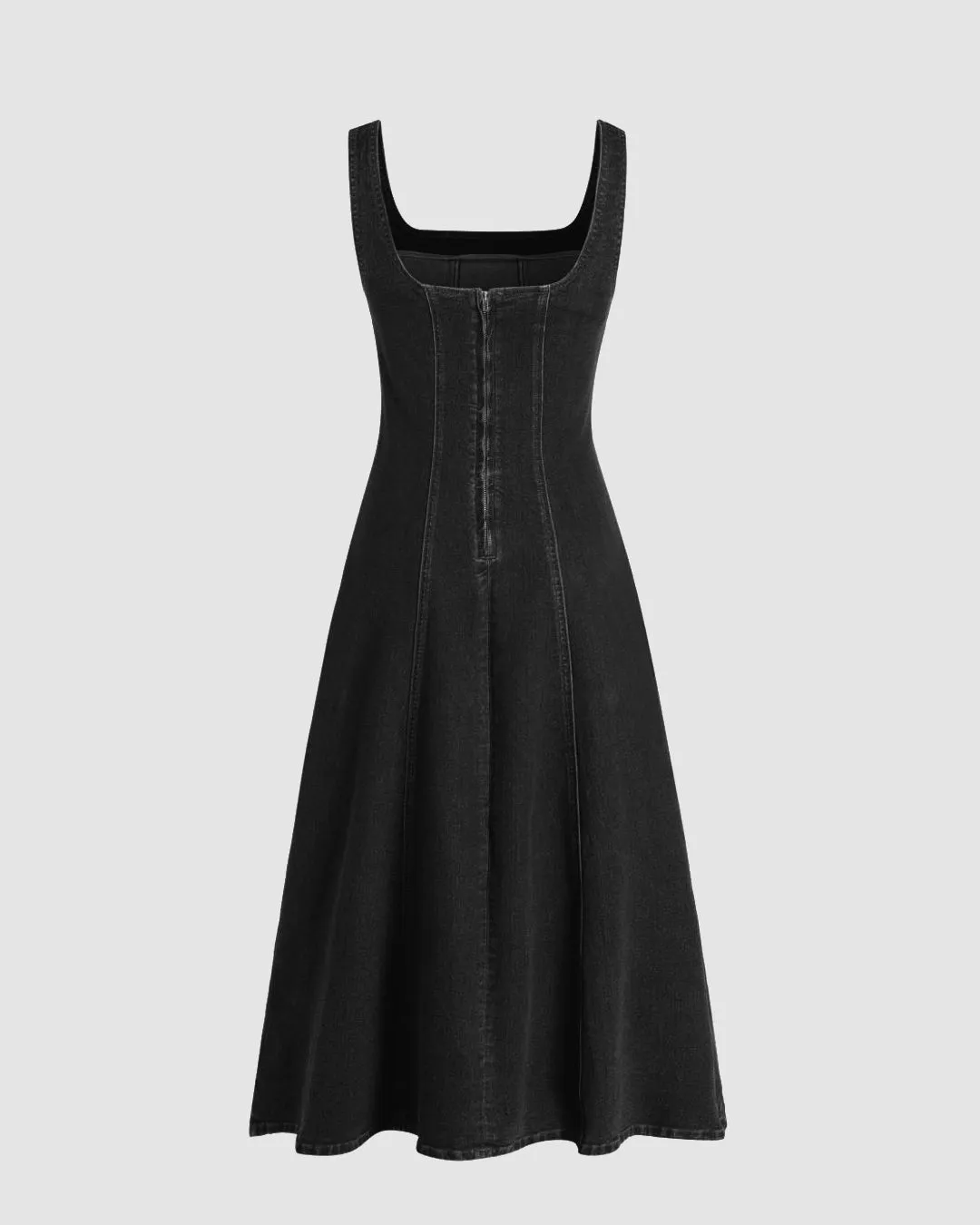 Ruffle Cami Maxi Dress In Black