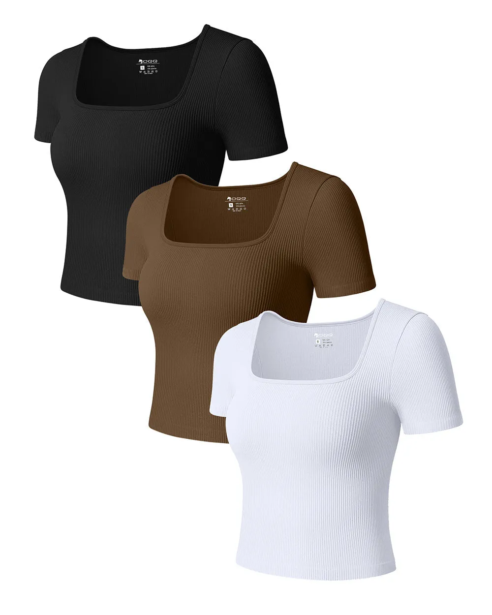 Short Sleeve Square Neck  Tee Shirts