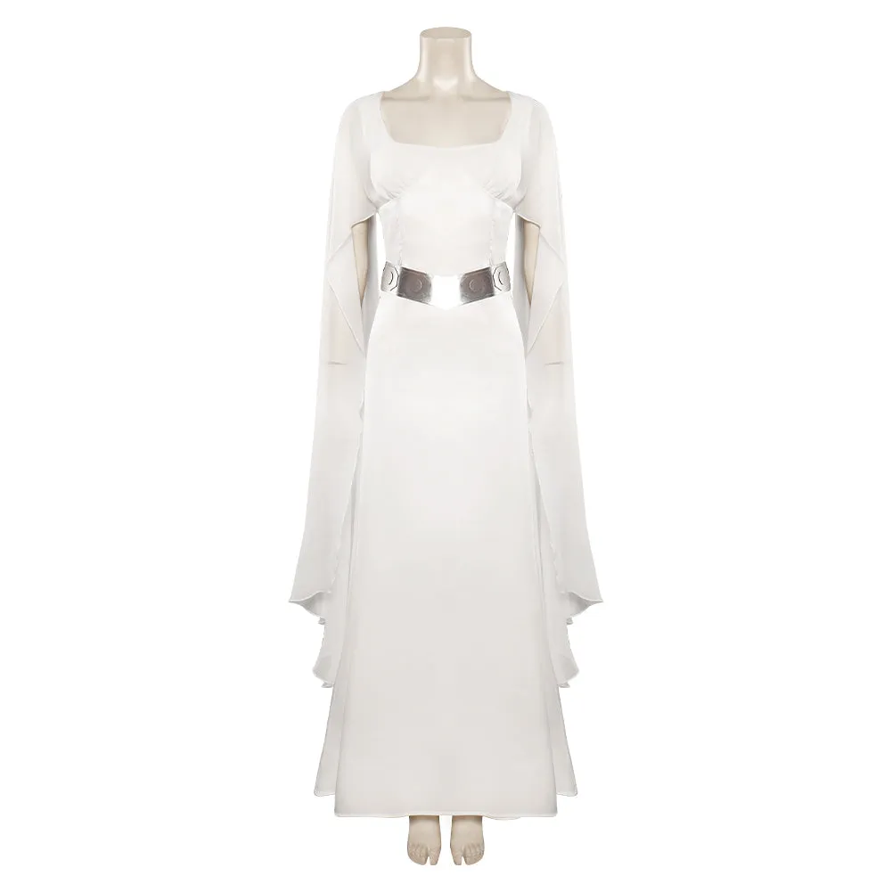 Star Wars: A New Hope Princess Leia Organa Solo White Women Dress Party Carnival Halloween Cosplay Costume