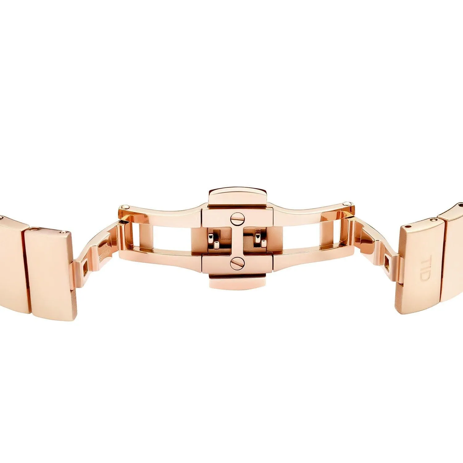 TID No.4 Watch for Women / 28mm Rose Gold Dial / Rose Gold Metal Strap