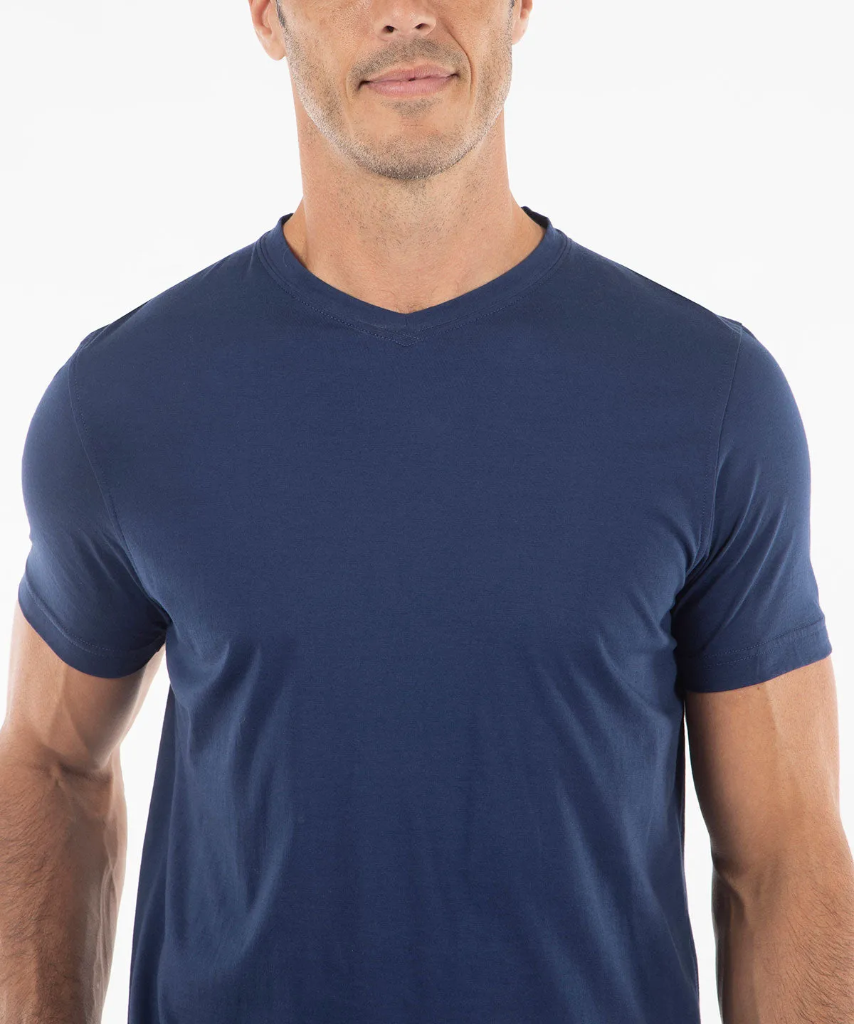 Ultra-Light Peruvian Cotton V-Neck Tee