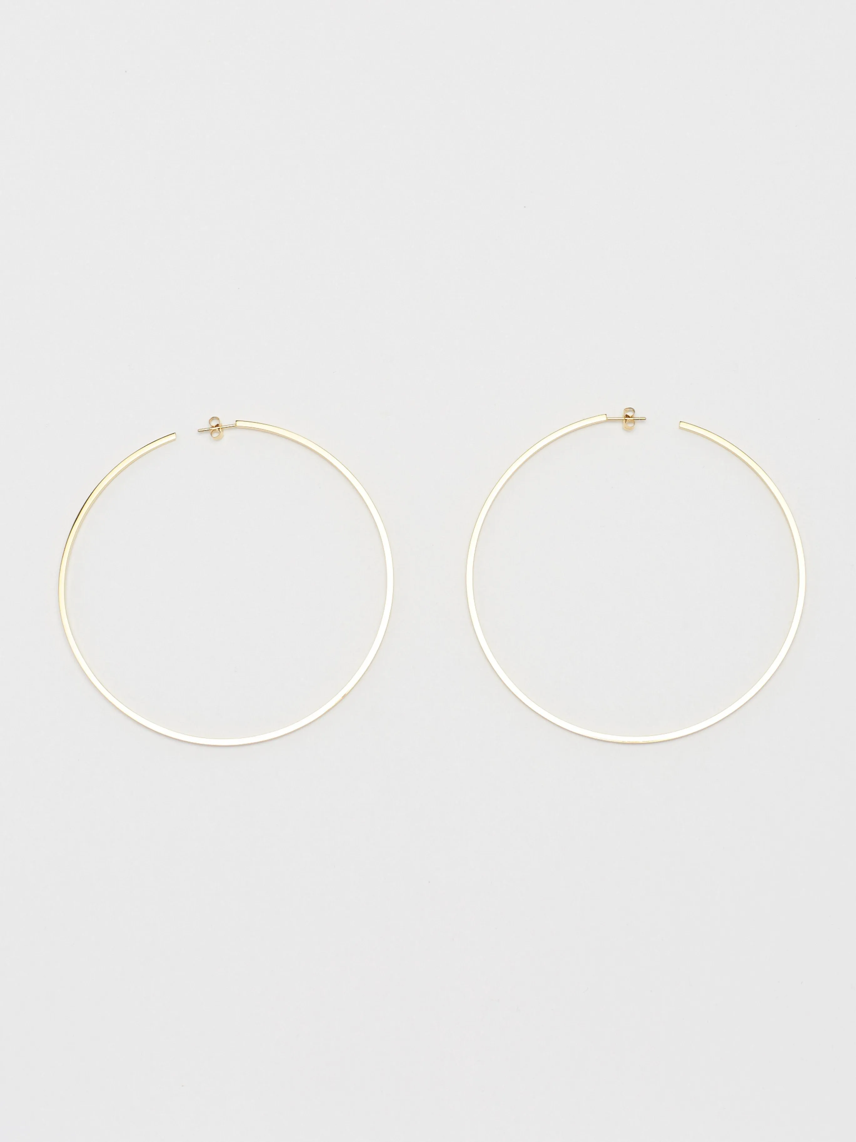 XL Oversized Simple Gold Hoops